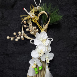 豪華絢爛 胡蝶蘭のしめ飾り お正月飾り しめ縄・しめ飾り Art Salon