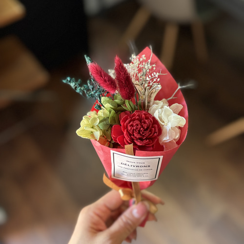 ミニブーケ♡卒業 入学 サブギフト スワッグ プリザーブドフラワー