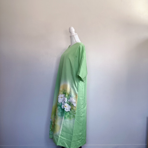 訪問着リメイクドレス：上品,リメイクドレス，着物リメイク