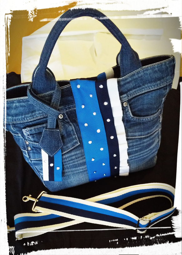リメイクデニムトートバッグ トートバッグ NAOkO_210 通販