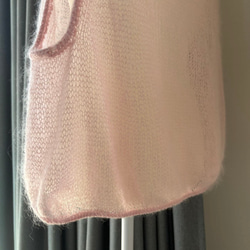 手編みベスト (ピンク) 9枚目の画像