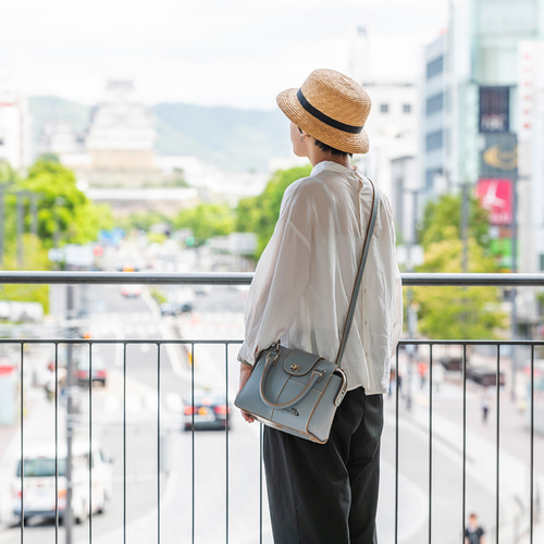 ミニショルダー 本革 レディース ハンドバッグ ミニボストン 姫路