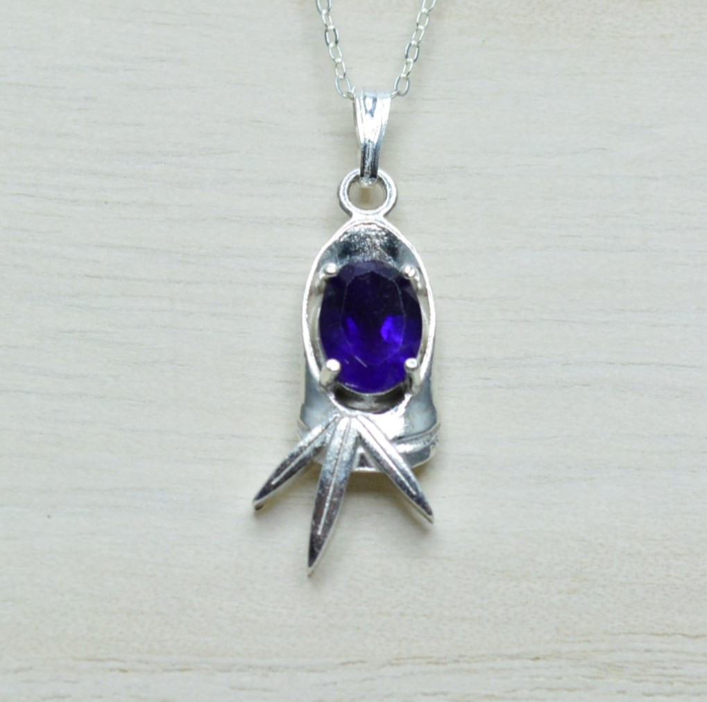 かぐや姫　アメジスト8x6mm silver925 02PM04-01
