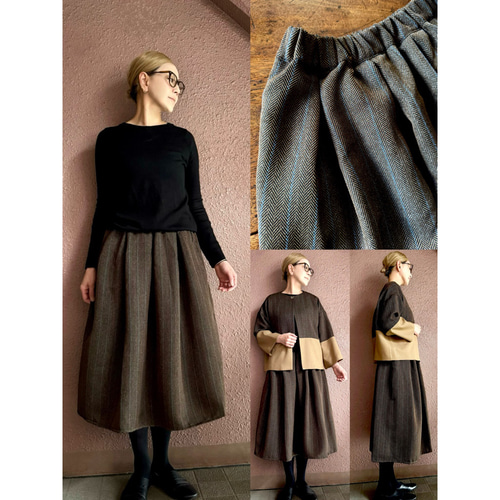 ＊人気作家rataさん＊ふんわり広がる大人フレアスカート＊ RATA❤️スッキリ綺麗な腰回り❣️ふんわり広がる大人のフレアスカート