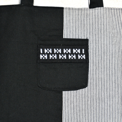 こぎん刺し フラット トートバック #191 ハンドメイド トートバッグ