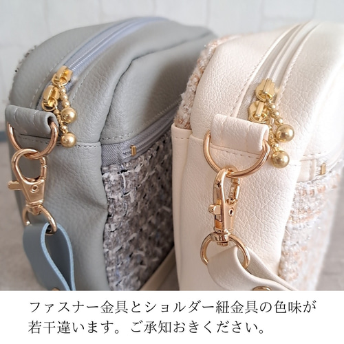 ショルダーバッグ ポシェット 外ポケット付き ファンシー