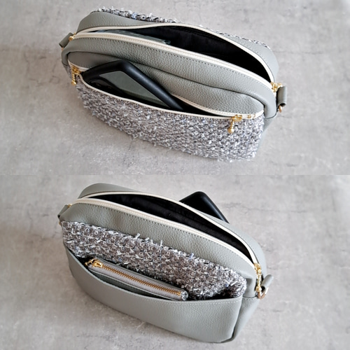 ハンドメイド ♡ 完成品 ツイードポシェット ショルダーバッグ ツイードバッグ mqdefault.jpg