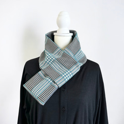 イタリア製/チェック柄◆コンパクトマフラー 10枚目の画像