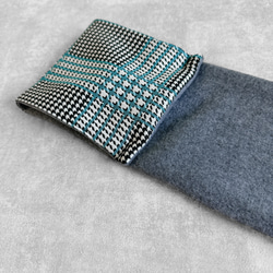 イタリア製/チェック柄◆コンパクトマフラー 7枚目の画像