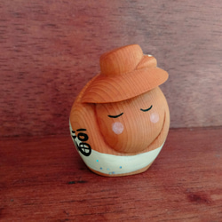 木彫り雛人形 【屋久杉衝立ミニ雛】 ひな人形・雛飾り 木もの