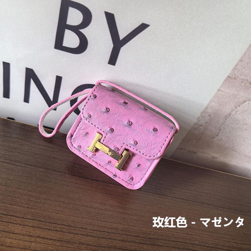 Mini Bag】BJD Constanc希少なダチョウ柄の革ですイヤホーンバッグカー