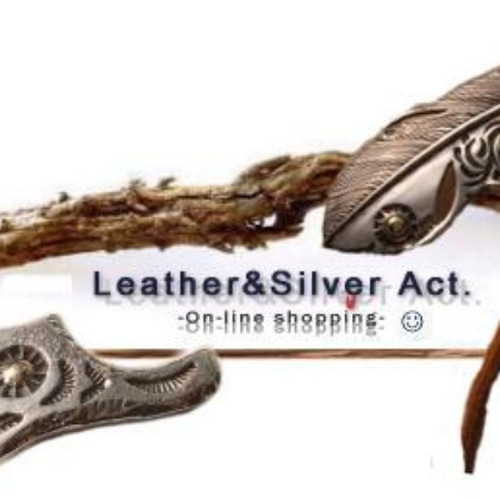 Leather&Silver Act クロスシルバーコンチョ シルバー925 レザー Leather&Silver Act クロスシルバーコンチョ シルバー925 レザー