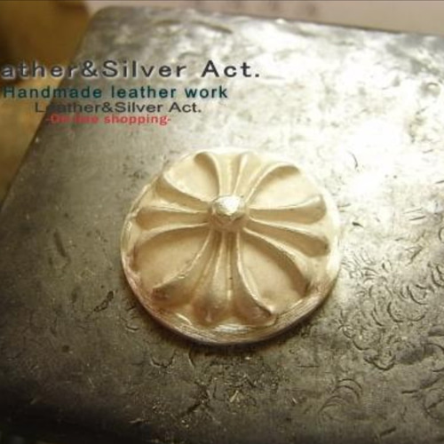 Leather&Silver Act クロスシルバーコンチョ シルバー925 レザー