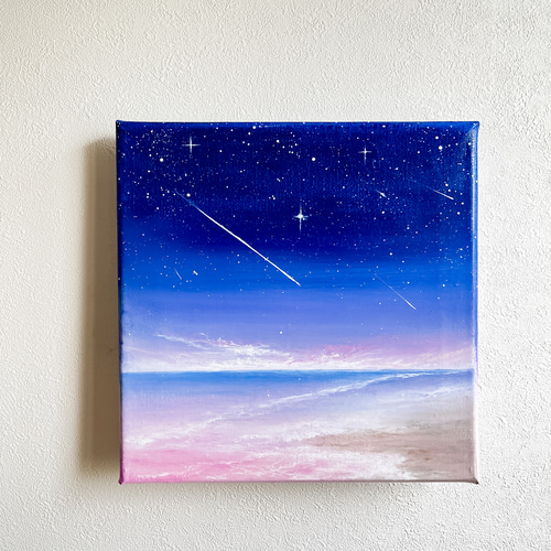 Earth【原画】夜〜煌めく星空(チョークアート.オイルパステル画