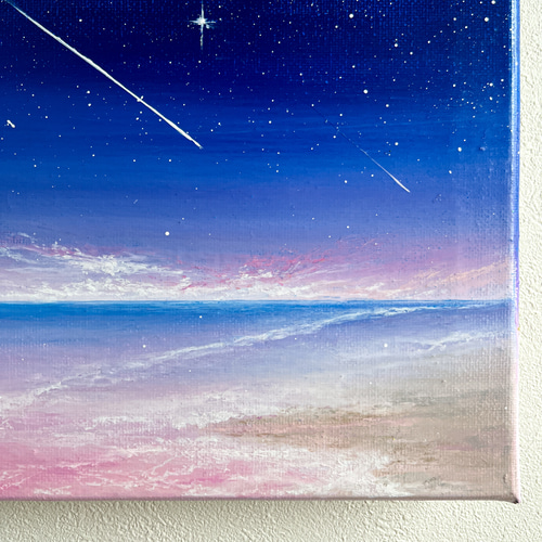 Earth【原画】夜〜煌めく星空(チョークアート.オイルパステル画
