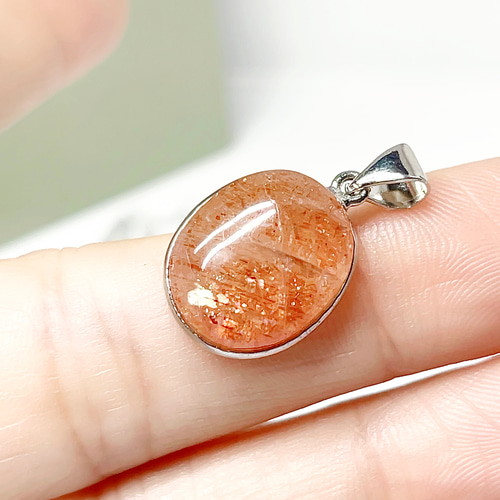 サンストーン ペンダントトップ ネックレス 日長石 天然石 【超美品