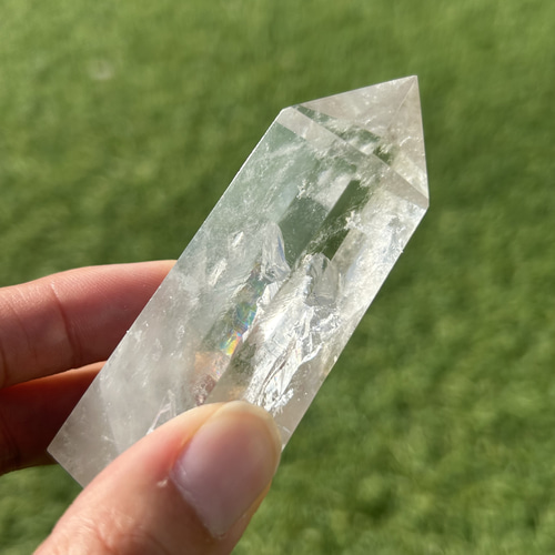 虹入り水晶✴︎六角柱 その他インテリア雑貨 powerstoneshop HOLY 通販