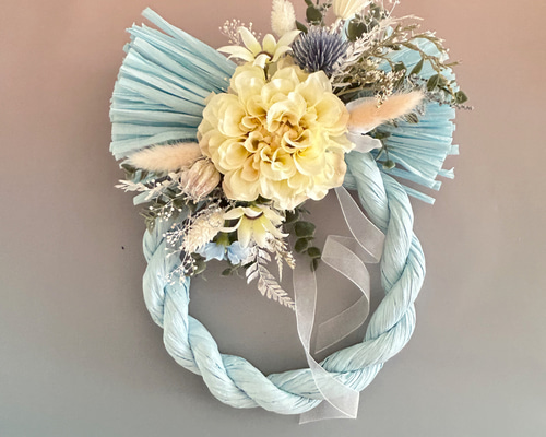 新作＊お正月早割＊しめ縄とリース土台付き＊スワッグ3way*付け替え