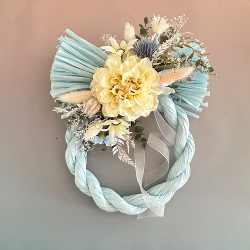 新作＊お正月早割＊しめ縄とリース土台付き＊スワッグ3way*付け替え