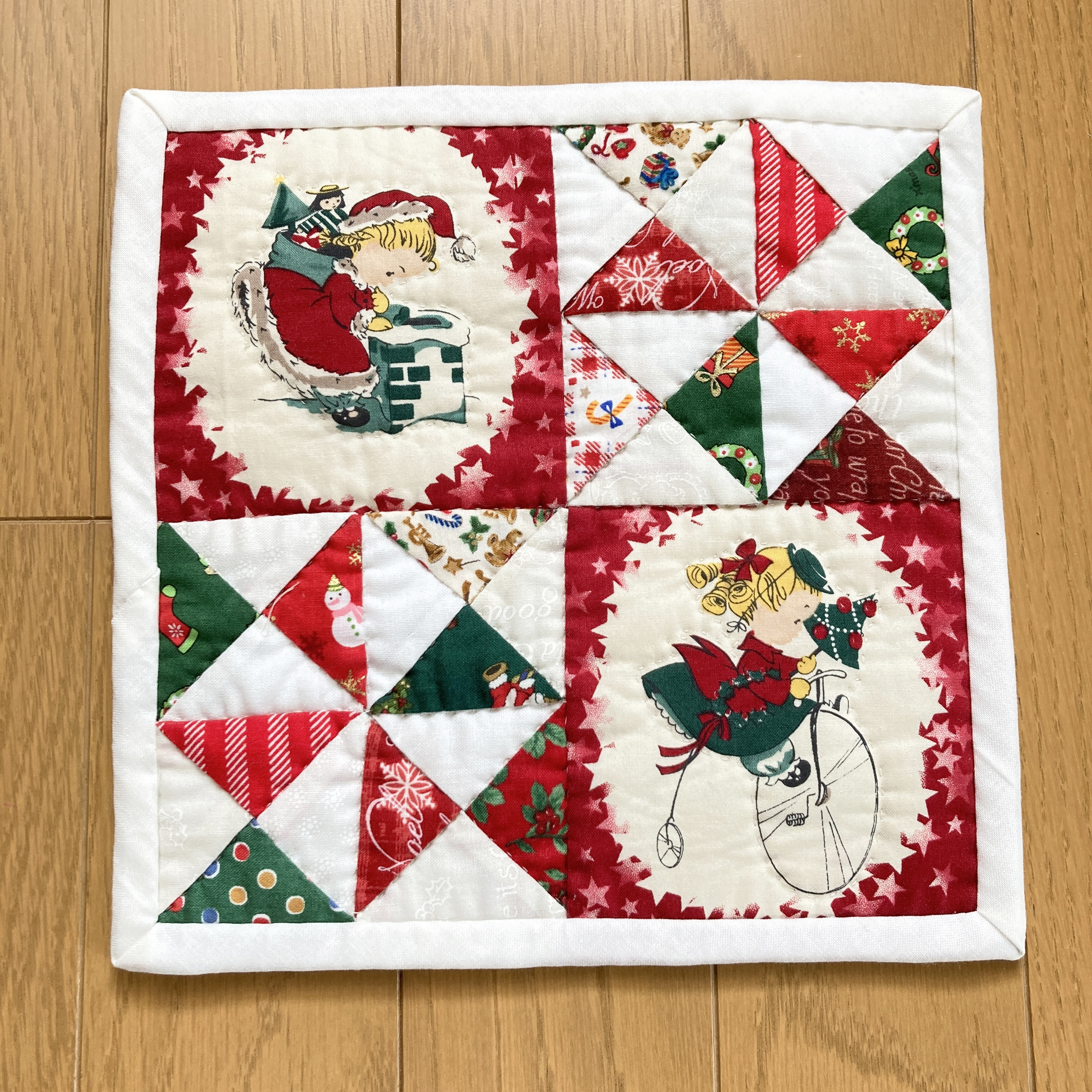 【大判サイズ】新作 クリスマスパッチワーク キルト タペストリー マルチカバー 大判サイズ】新作 クリスマスパッチワーク キルト タペストリー