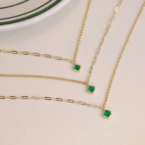 エメラルドブレスレットk18 ブレスレット パール大好き(購入前に