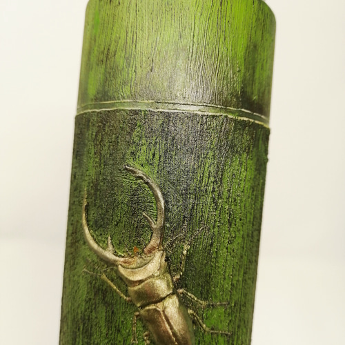 竹塗 ステンレスボトル エラフスホソアカクワガタ Bamboo lacquer