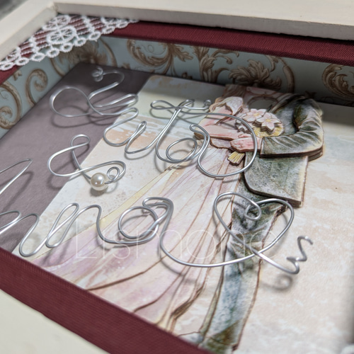 オーダーメイド】一点ものシャドーボックスアート（ウェディング