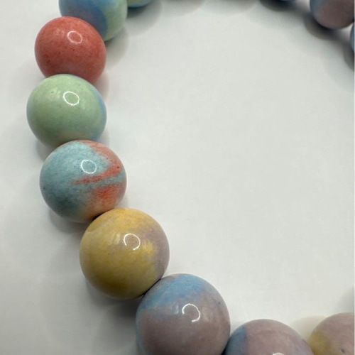 鑑賞石 台座付き レインボージャスパー