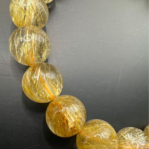 ☆天然石☆ミチミチ針ゴールドルチル