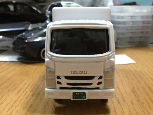 数量限定】トミカトラックナンバープレート(1台分)1/65 シール 