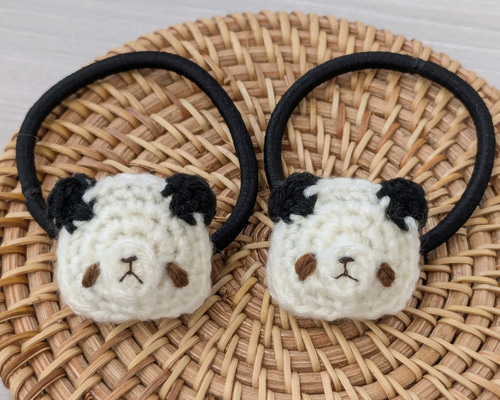 確認用699円　パンダ　ヘアゴム2個 白黒モノトーン　ギフト　韓国　ぬいぐるみ 確認用699円パンダヘアゴム2個 白黒モノトーンギフト韓国ぬいぐるみ