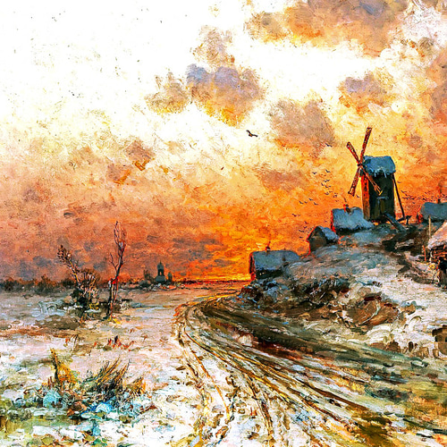色鉛筆画 色鉛筆画「 薔薇のある風景〈 8 〉 」A4・額付き◇◇手描き