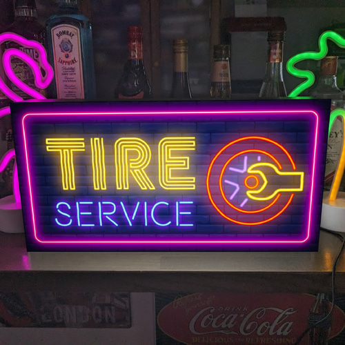 Lサイズ オーダー無料】タイヤ 自動車 バイク ガレージ カーショップ