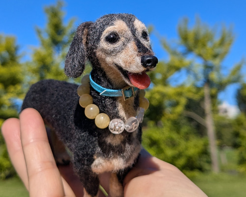 シニアの愛おしさ】minくん❤️【鼻先からお尻まで13.5c】羊毛フェルト