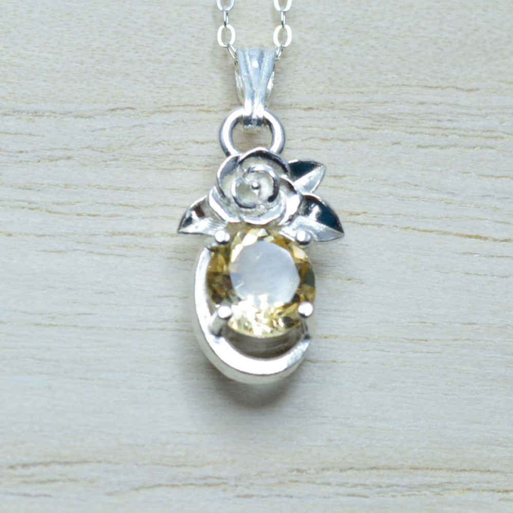 フラワーベゼルバラ 02PF13-01 シトリン 6mm