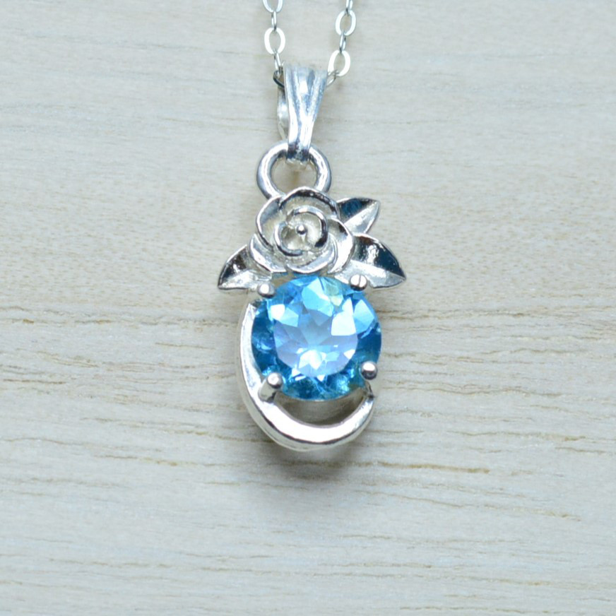 フラワーベゼルバラ 02PF14-01 ブルートパーズ 6mm