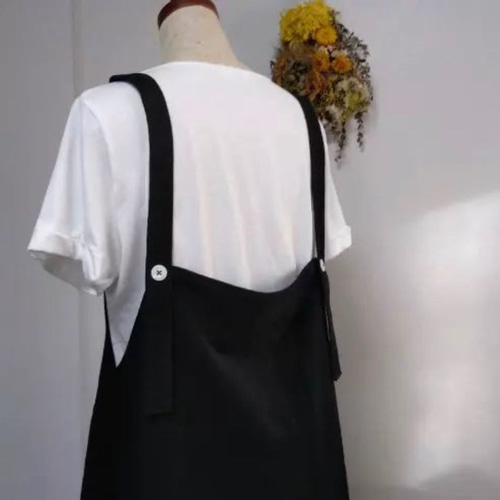 EMODA ブラック フレアサロペット EMODA ブラックフレアパンツサロペット