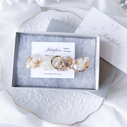 LINTON ツイード リボン ヘアゴム リントン社 ブランド おしゃれ 花