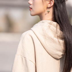 沙洗苧麻羊毛秋冬保暖派克大衣#Asairo 第10張的照片