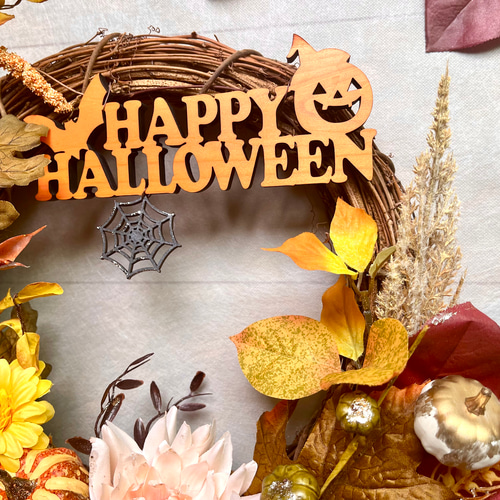 ❤︎あいぞうさま専用❤︎特大ハロウィンリース　フラワーリース　アーティフィシャル ❤︎あいぞうさま専用❤︎特大ハロウィンリース フラワーリース