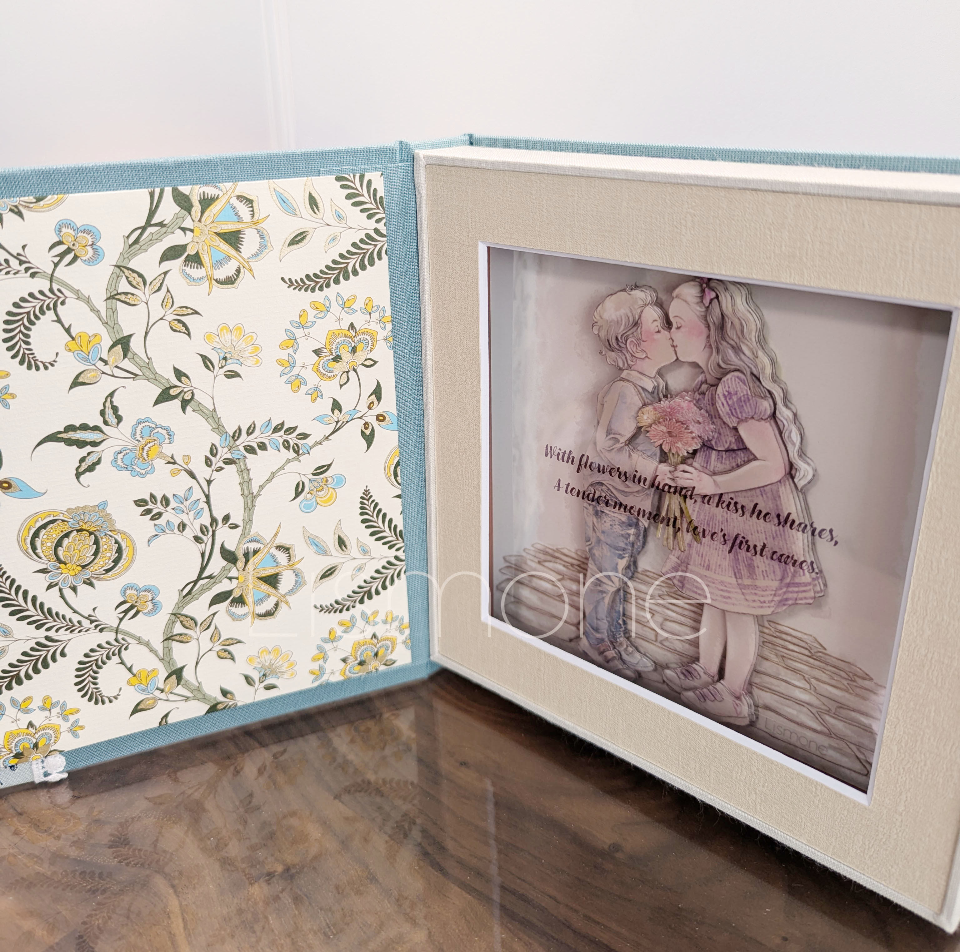 【完成品・一点もの】シャドーボックス：【Little Lovers】ファーストキス