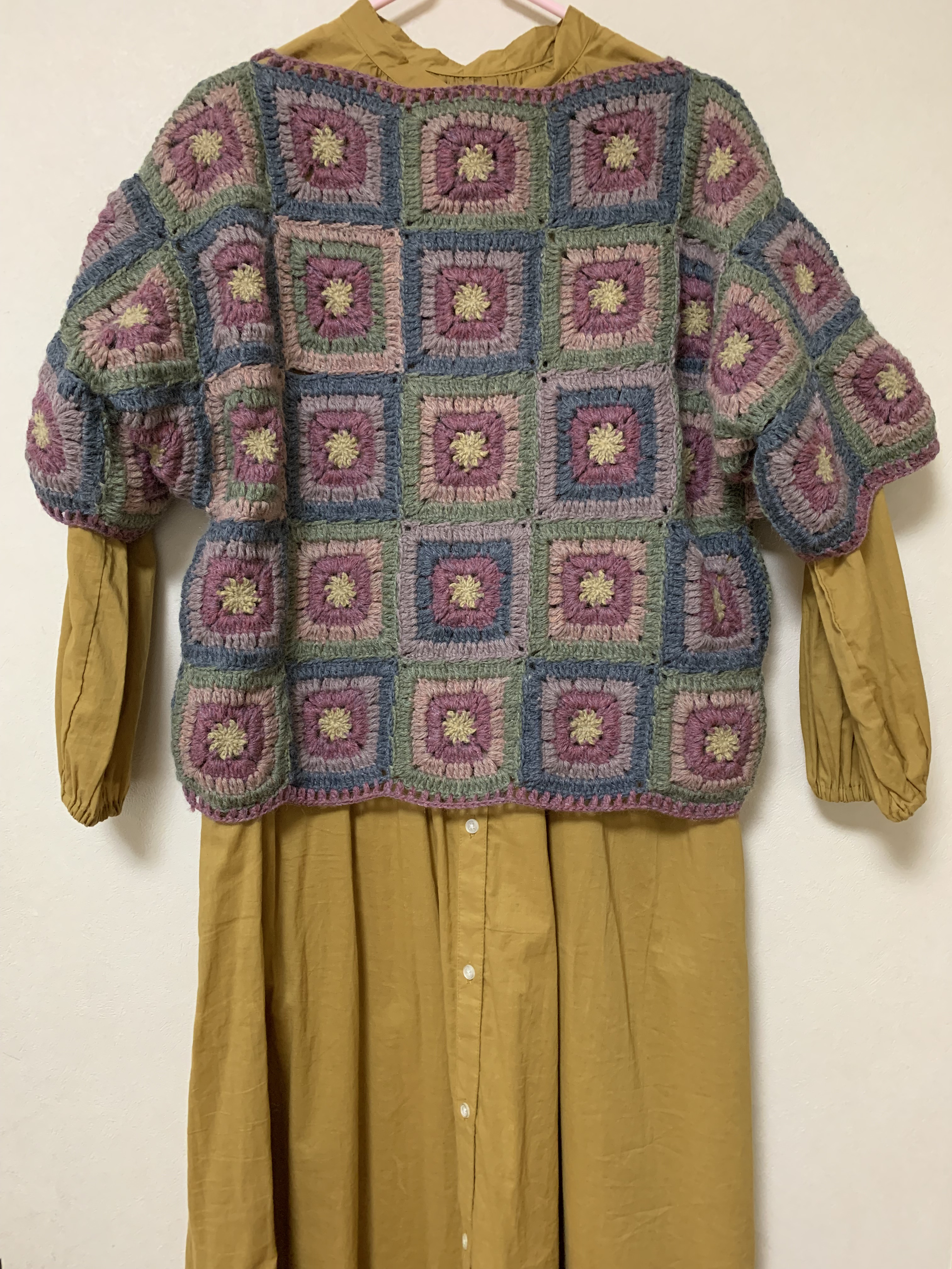 6カラーモチーフのプルオーバー☆メランジ調