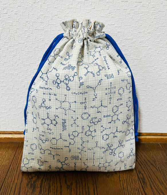 ユニーク！化学反応式の巾着 1枚目の画像