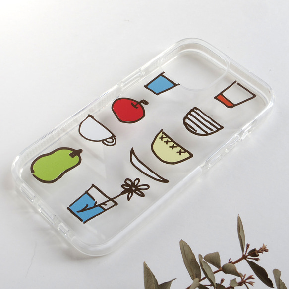 スマホケース iPhon17 16 SE3【イハナ ihana】北欧 大人可愛い 個性的 カラフル クッションバンパー 2枚目の画像