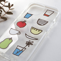 スマホケース iPhon17 16 SE3【イハナ ihana】北欧 大人可愛い 個性的 カラフル クッションバンパー 4枚目の画像