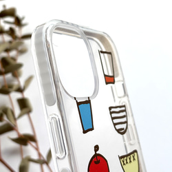 スマホケース iPhon17 16 SE3【イハナ ihana】北欧 大人可愛い 個性的 カラフル クッションバンパー 7枚目の画像