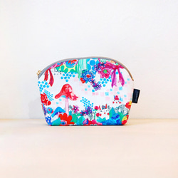 リバティ ラミネート マチ付ペンケース・ベッツィbetsyナデシコピンク リバティ ラミネートのペンケース ベッツィ マチ付き マチあり