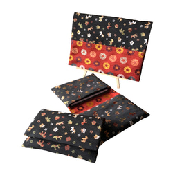 駆夢』 金襴織物御朱印帳袋 B5/B6サイズ 馬 絵馬 桜 願い 夢 叶える