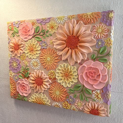 テクスチャーアート 絵画 アートパネル フラワーアート インテリア