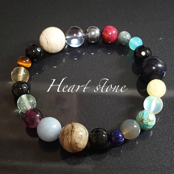 限定1点】ジャスパー、ピンクタイガータイのMIX天然石